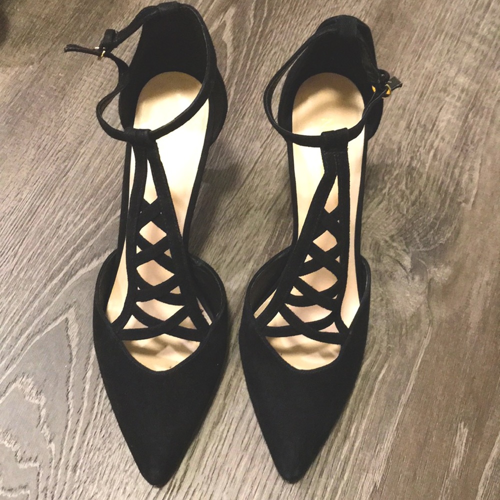 Nine West Black Primadona Suede Pumps